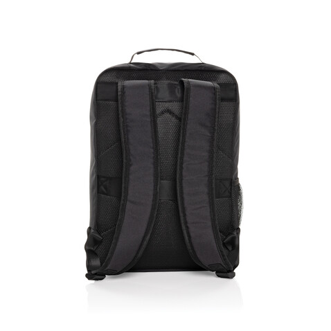 Swiss Peak Aware™ RPET Essential 15.6&quot; Laptop-Rucksack schwarz bedrucken, Art.-Nr. P763.4301