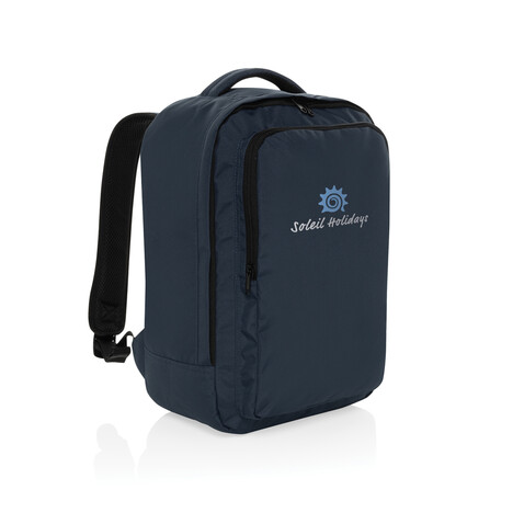 Ace Aware™ RPET Free On Board travel pack navy blau bedrucken, Art.-Nr. P763.4525