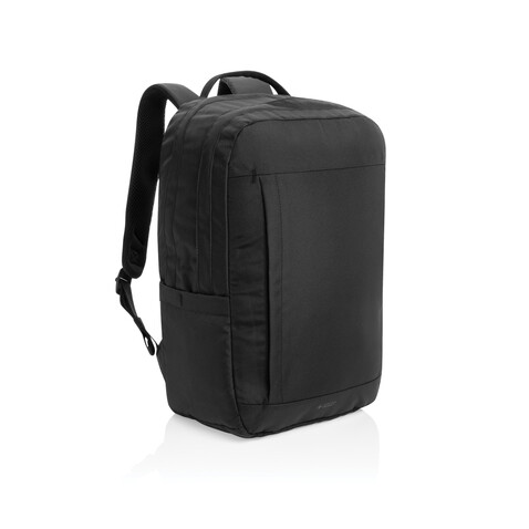 Swiss Peak Aware™ Edin 100% RPET 15,6&quot; Laptop Rucksack schwarz bedrucken, Art.-Nr. P763.4801