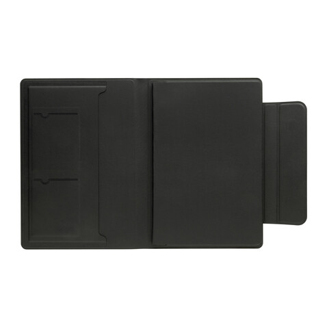 Stuart Magnet-Portfolio A5 aus RCS-zertifiziertem rPU schwarz bedrucken, Art.-Nr. P774.6301