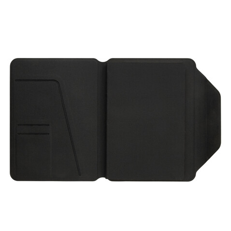 Teri AWARE™ A5 Portfolio aus RPET und Walnuss schwarz bedrucken, Art.-Nr. P774.6401