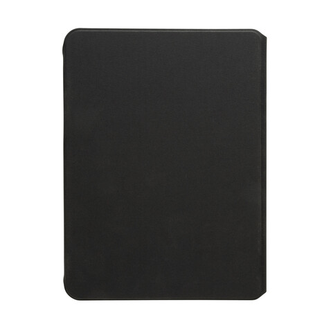 Teri AWARE™ A4 Portfolio aus RPET und Walnuss schwarz bedrucken, Art.-Nr. P774.6501