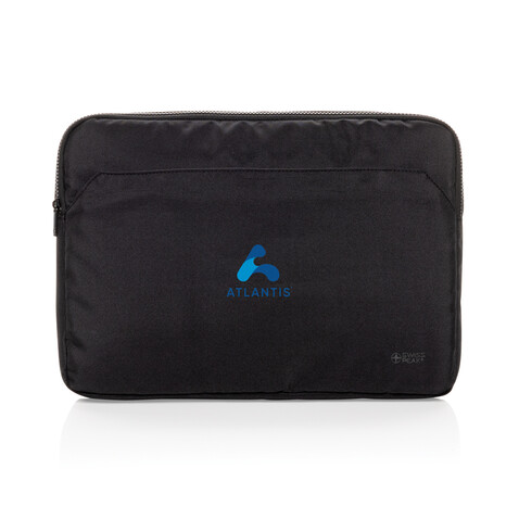Swiss Peak Aware™ RPET Essential 15.6&quot; Laptop Sleeve schwarz bedrucken, Art.-Nr. P788.1601