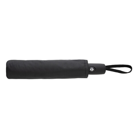 Swiss Peak Vito Aware™ RPET 21&quot; Schirm mit auto open/close schwarz bedrucken, Art.-Nr. P850.7301