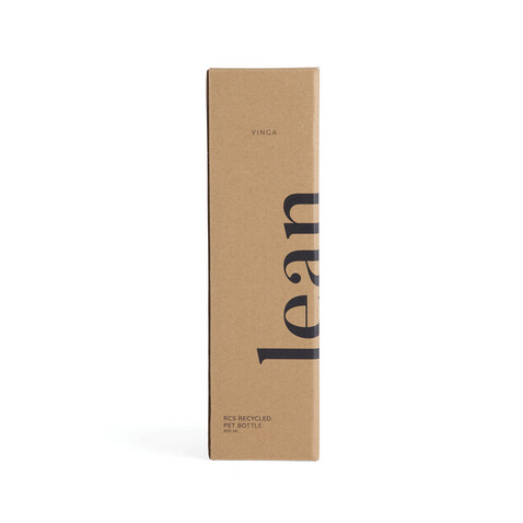 VINGA Lean 800ml RCS RPET Wasserflasche blau bedrucken, Art.-Nr. V4330505 VINGA Lean 800ml RCS RPET Wasserflasche blau bedrucken, Art.-Nr. V4330505