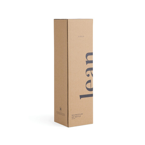 VINGA Lean 800ml RCS RPET Wasserflasche transparent bedrucken, Art.-Nr. V4330500 VINGA Lean 800ml RCS RPET Wasserflasche transparent bedrucken, Art.-Nr. V4330500