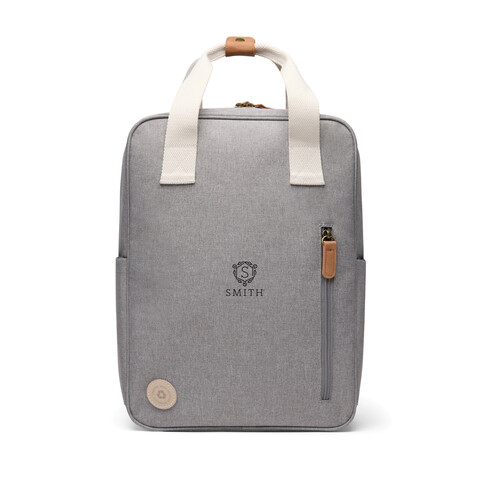 VINGA Sortino RCS Rucksack grau bedrucken, Art.-Nr. V7600102 VINGA Sortino RCS Rucksack grau bedrucken, Art.-Nr. V7600102