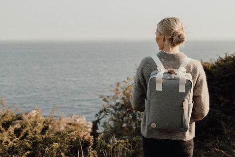 VINGA Sortino RCS Rucksack grau bedrucken, Art.-Nr. V7600102 VINGA Sortino RCS Rucksack grau bedrucken, Art.-Nr. V7600102