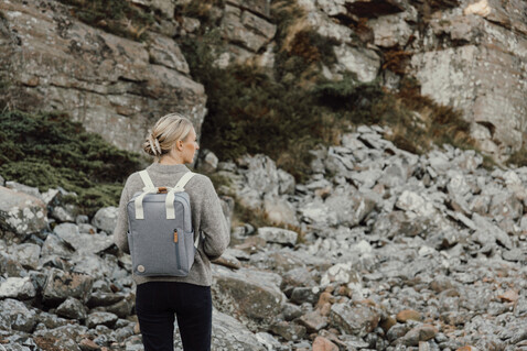 VINGA Sortino RCS Rucksack grau bedrucken, Art.-Nr. V7600102 VINGA Sortino RCS Rucksack grau bedrucken, Art.-Nr. V7600102