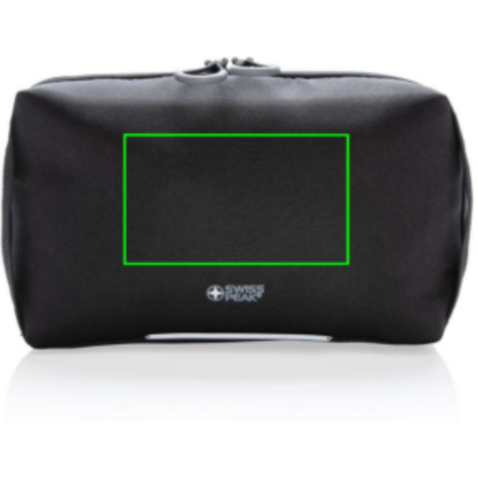 Swiss Peak AWARE™ Tech-Pouch PVC free schwarz bedrucken, Art.-Nr. P820.391