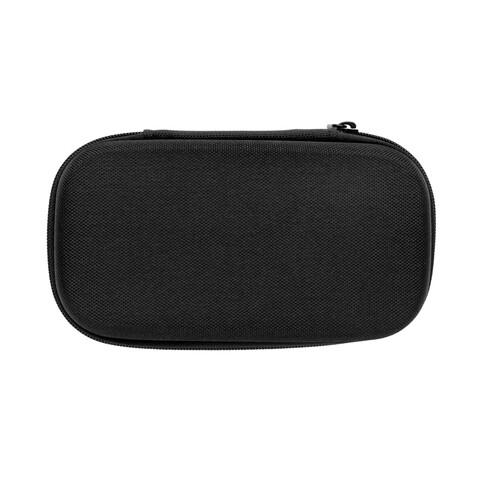 TravelCharge Pro Reiseladegerät mit USB-C aus RCS rec. ABS weiß, schwarz bedrucken, Art.-Nr. P821.0203