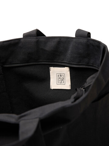 VINGA Hilo AWARE™ Tasche mit Reißverschluss aus rec. Canvas schwarz bedrucken, Art.-Nr. V7620501