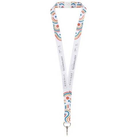 Addie Sublimation Lanyard mit Sicherheitsverschluss, weiss, weiss, 25mm bedrucken, Art.-Nr. 1PL0051H Addie Sublimation Lanyard mit Sicherheitsverschluss, weiss, weiss, 25mm bedrucken, Art.-Nr. 1PL0051H