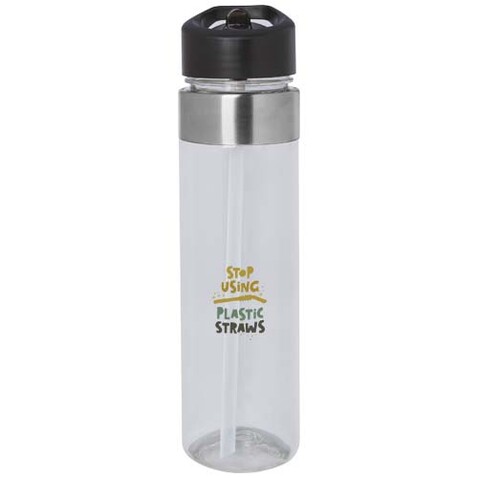 Dylan 650 ml Tritan Flasche mit Ausgussdeckel, transparent klar bedrucken, Art.-Nr. 10082401