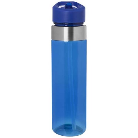 Dylan 650 ml Tritan Flasche mit Ausgussdeckel, blau bedrucken, Art.-Nr. 10082452