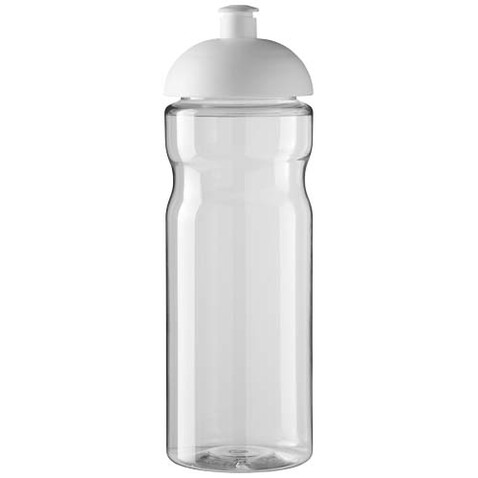 H2O Active® Eco Base 650 ml Sportflasche mit Stülpdeckel, transparent, weiss bedrucken, Art.-Nr. 21009892