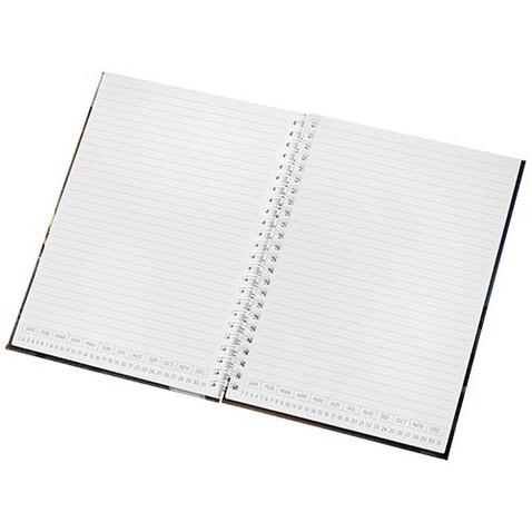 Desk-Mate® A5 Hardcover Tagebuch, undatiert, weiss bedrucken, Art.-Nr. 21023001