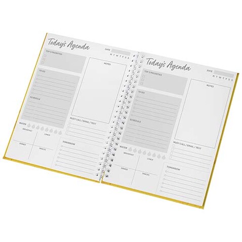 Desk-Mate® A5 Hardcover Journal, weiss bedrucken, Art.-Nr. 21023101