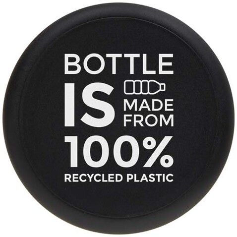 H2O Active® Eco Base 650 ml Sportflasche mit Drehdeckel, transparent, schwarz bedrucken, Art.-Nr. 21043591