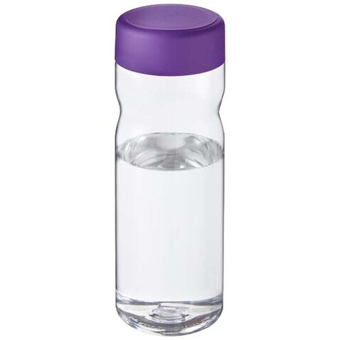 H2O Active® Eco Base 650 ml Sportflasche mit Drehdeckel, transparent, lila bedrucken, Art.-Nr. 21043596