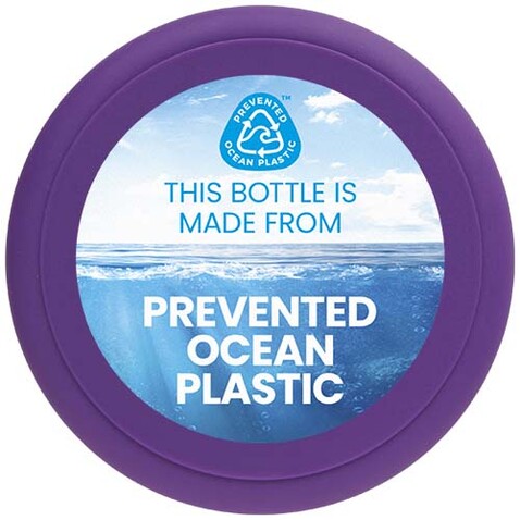H2O Active® Eco Base 650 ml Sportflasche mit Drehdeckel, transparent, lila bedrucken, Art.-Nr. 21043596