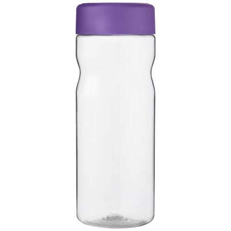 H2O Active® Eco Base 650 ml Sportflasche mit Drehdeckel, transparent, lila bedrucken, Art.-Nr. 21043596