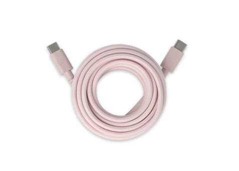 USB-C auf USB-C Kabel 2.0m - Pastellrosa bedrucken, Art.-Nr. LT49409-N0079