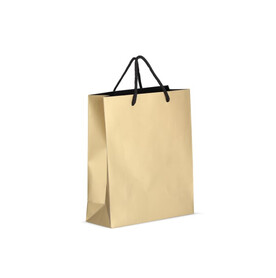 FSC Papier Geschenktasche 24 x 10 x 30cm 200g/m² - Gold bedrucken, Art.-Nr. LT91516-N0006