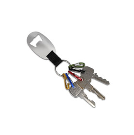 Bottle Opener keychain - Silber bedrucken, Art.-Nr. LT99706-N0005