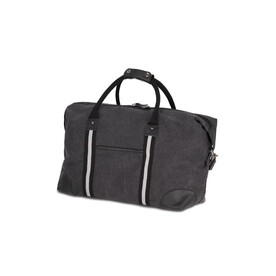 Weekender-Tasche aus recyceltem Baumwoll-Canvas Harper - Dunkelgrau bedrucken, Art.-Nr. LT95299-N0060