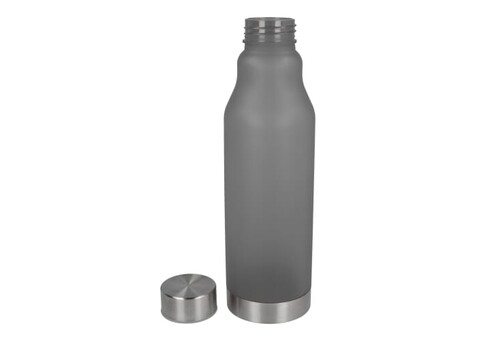 R-PET Flasche gefrostet 600ml - Gefrostet Schwarz bedrucken, Art.-Nr. LT98824-N5402