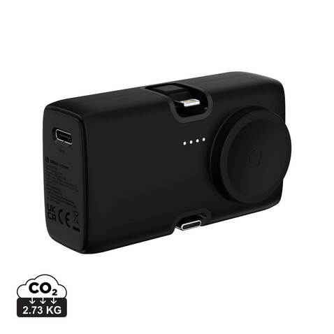 Urban Vitamin San Diego 20W PD RCS Powerbank &amp; WatchCharger schwarz bedrucken, Art.-Nr. P322.8601