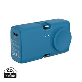 Urban Vitamin San Diego 20W PD RCS Powerbank &amp;amp; WatchCharger blau bedrucken, Art.-Nr. P322.8605