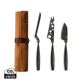 BOSKA Käsemesserset Monaco+ Black schwarz bedrucken, Art.-Nr. RB307089