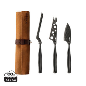 BOSKA Käsemesserset Monaco+ Black schwarz bedrucken, Art.-Nr. RB307089 BOSKA Käsemesserset Monaco+ Black schwarz bedrucken, Art.-Nr. RB307089