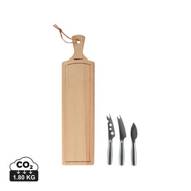 BOSKA Käse-Set Amigo braun, Stahl bedrucken, Art.-Nr. RB358208 BOSKA Käse-Set Amigo braun, Stahl bedrucken, Art.-Nr. RB358208