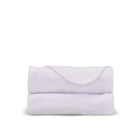 fleece blanket 190 gsm 120x150 cm - Weiss bedrucken, Art.-Nr. LT90101-N0001