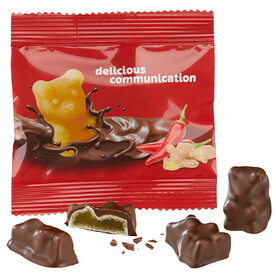 Schoko-Fruchtgummi-Bären bedrucken, Art.-Nr. 110714525 Schoko-Fruchtgummi-Bären bedrucken, Art.-Nr. 110714525