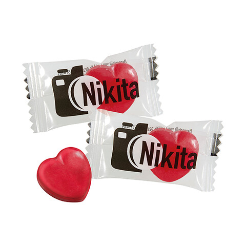 Herz-Bonbons bedrucken, Art.-Nr. 110720400