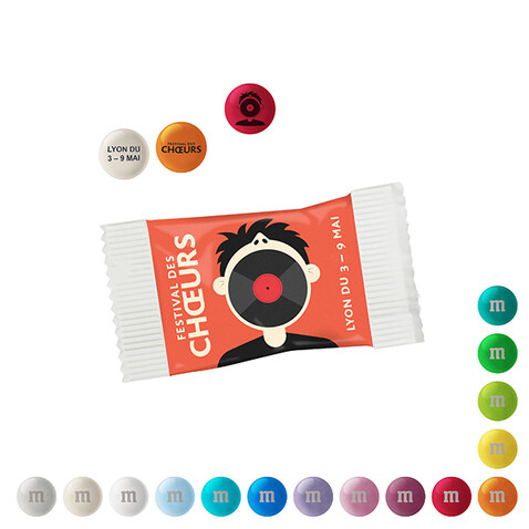 Personalisierte M&amp;M'S® Papier, 7 g bedrucken, Art.-Nr. 110734030