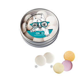 Klarsichtdose mit mentos bedrucken, Art.-Nr. 110760201