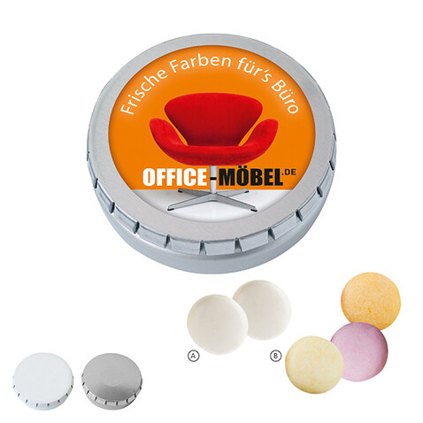 MINI-Drück-mich-Dose mit mentos bedrucken, Art.-Nr. 110762003