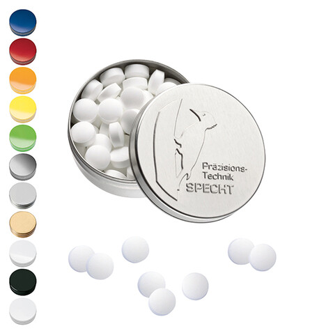 XS-Prägedose m. Pfefferminz bedrucken, Art.-Nr. 110763501 XS-Prägedose m. Pfefferminz bedrucken, Art.-Nr. 110763501