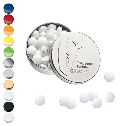 XS-Prägedose Stevia*-Pfefferminz bedrucken, Art.-Nr. 110763505