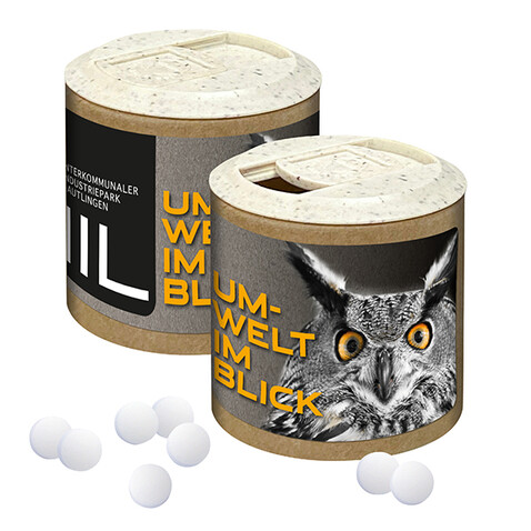 Papier-Werbedose mit Pfefferminz bedrucken, Art.-Nr. 110765003 Papier-Werbedose mit Pfefferminz bedrucken, Art.-Nr. 110765003