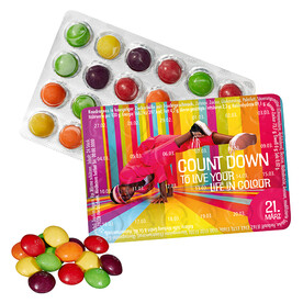 Kl. Event-Kalender d.W. SKITTLES® bedrucken, Art.-Nr. 110770210