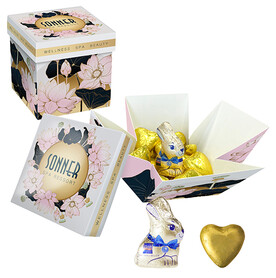 Meeting Star Choco Company Herzen + Gubor Hase bedrucken, Art.-Nr. 110771003