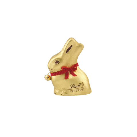 LINDT GOLDHASE IN WERBEKARTONAGE, 50 g bedrucken, Art.-Nr. 94538