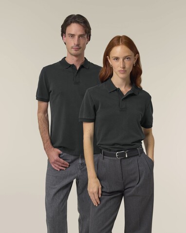 Coaster Vintage - Das Garment-Dyed Unisex-Polo - G. Dyed Black Rock - XXS bedrucken, Art.-Nr. STPU252C1402S