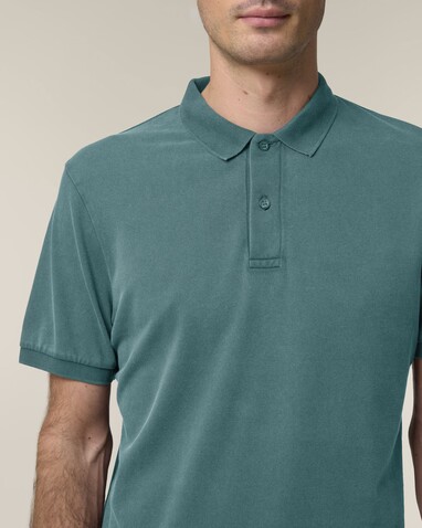 Coaster Vintage - Das Garment-Dyed Unisex-Polo - G. Dyed Hydro - XS bedrucken, Art.-Nr. STPU252C102XS